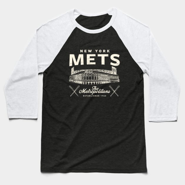 Vintage New York Mets by Buck Tee Baseball T-Shirt by Buck Tee